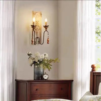 Applique murale American Heritage en bois massif vintage | Marco Lucetti