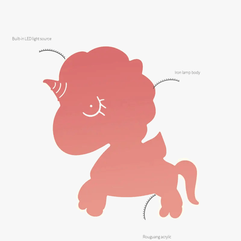 Applique murale "Animaux en fer" - Idée cadeau anniversaire pour enfant | Marco Lucetti