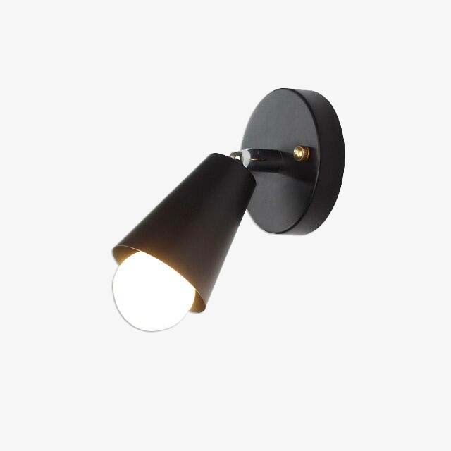 Applique murale Aniya en métal noir, style vintage | Marco Lucetti