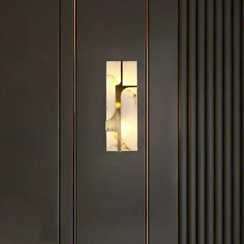 Applique murale ART CHINOIS 50 CM - Villa Salon Couloir Décoration Lumière LED Inspirée du Marbre Européen | Marco Lucetti