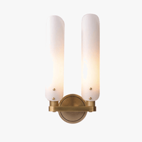 Applique murale Art déco cuivre or blanc lumière LED pour chambre - Élégance illuminée | Marco Lucetti