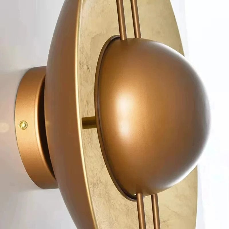 Applique Murale Art Déco en Métal Doré - Lampe Créative avec Livraison Directe | Marco Lucetti