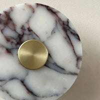 Applique Murale Art Déco en Pierre et Métal Doré - Livraison Directe | Marco Lucetti