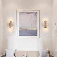 Applique murale Art Déco en verre transparent et métal doré - Style Nouveau | Marco Lucetti