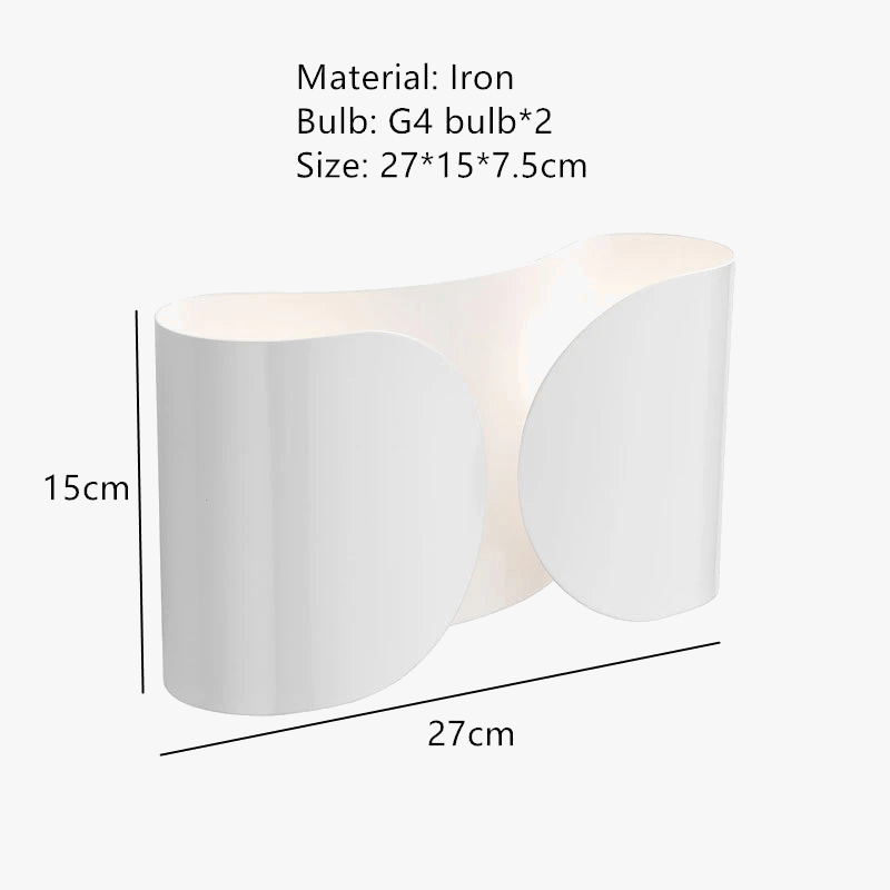 Applique murale Art Déco G4 en métal - Design raffiné | Marco Lucetti