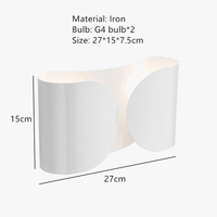 Applique murale Art Déco G4 en métal - Design raffiné | Marco Lucetti