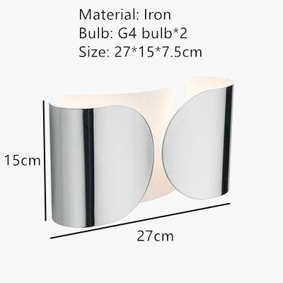 Applique murale Art Déco G4 en métal - Design raffiné | Marco Lucetti