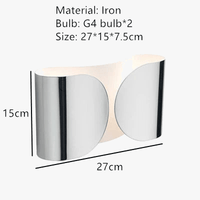 Applique murale Art Déco G4 en métal - Design raffiné | Marco Lucetti