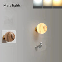 Applique murale Astronaute Lune Cuivre - Chambre Enfant Moderne | Marco Lucetti Lumières de Mars / 15 cm / Blanc chaud (2700-3500K)