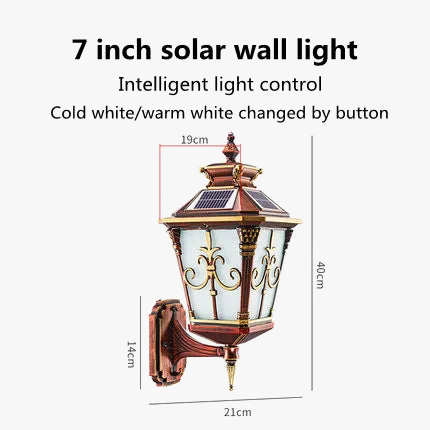 Applique murale solaire LED étanche