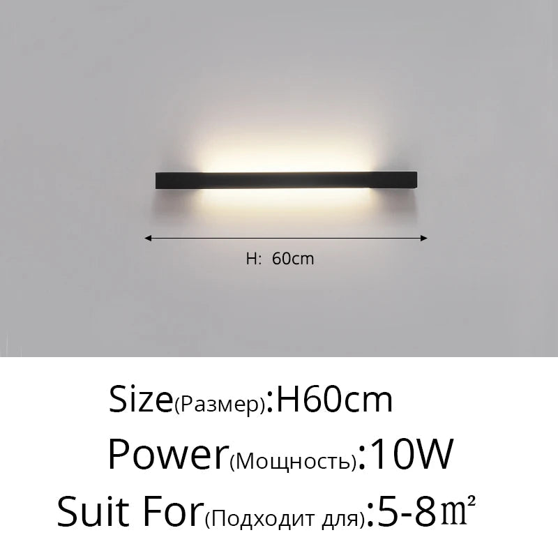 Applique murale LED design minimaliste et créatif