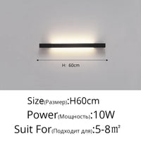 Applique murale LED design minimaliste et créatif