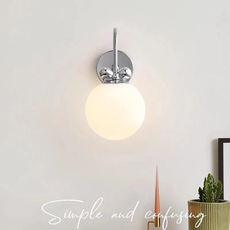 Applique murale Bauhaus Bowknot en verre LED - Chrome Blanc | Marco Lucetti
