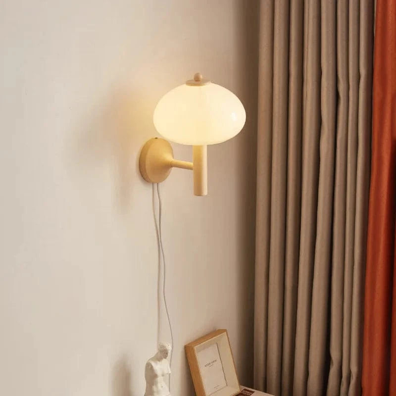 Applique murale Bauhaus moderne en verre pour chambre Loft: Blanc | Marco Lucetti