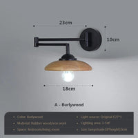 Applique murale bois design ajustable considérée minimaliste | Marco Lucetti A / Ampoule 5W