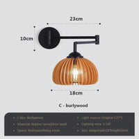 Applique murale bois design ajustable considérée minimaliste | Marco Lucetti E / Ampoule 5W