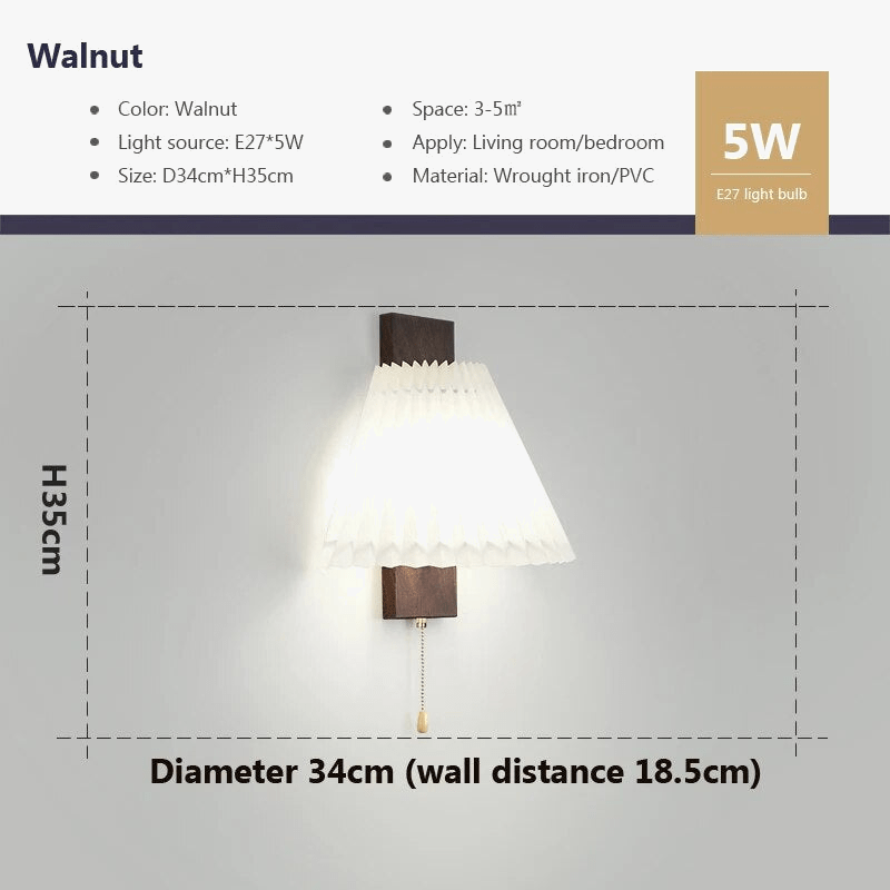 Applique murale bois LED nordique | Marco Lucetti