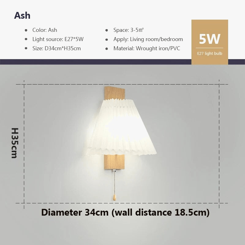 Applique murale bois LED nordique | Marco Lucetti