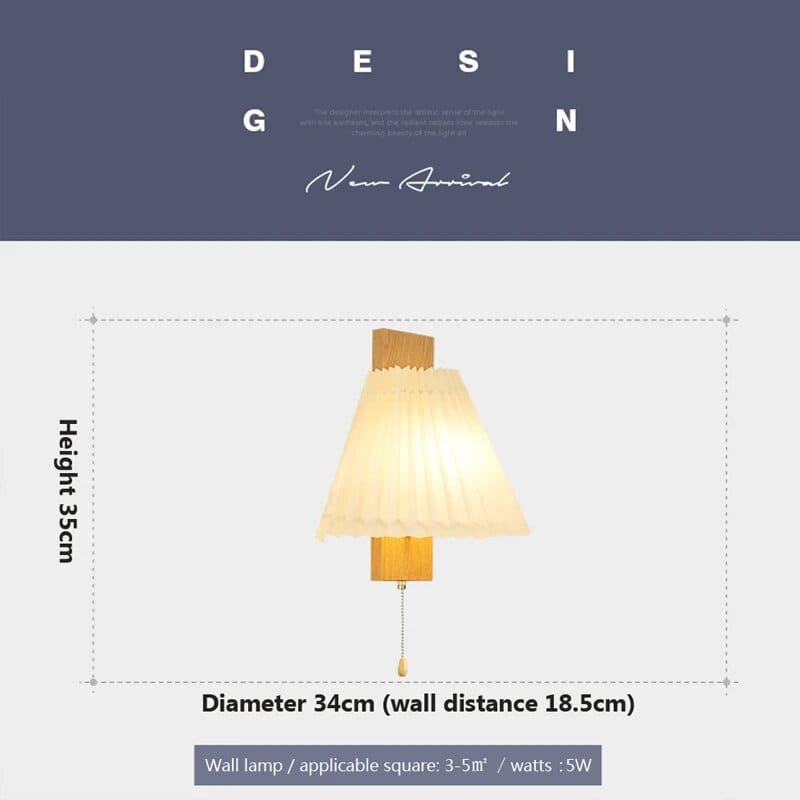 Applique murale bois LED nordique | Marco Lucetti