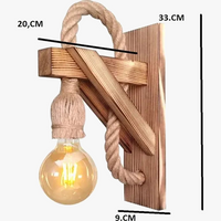 Applique murale bois rustique - Luminosité naturelle et chaleureuse