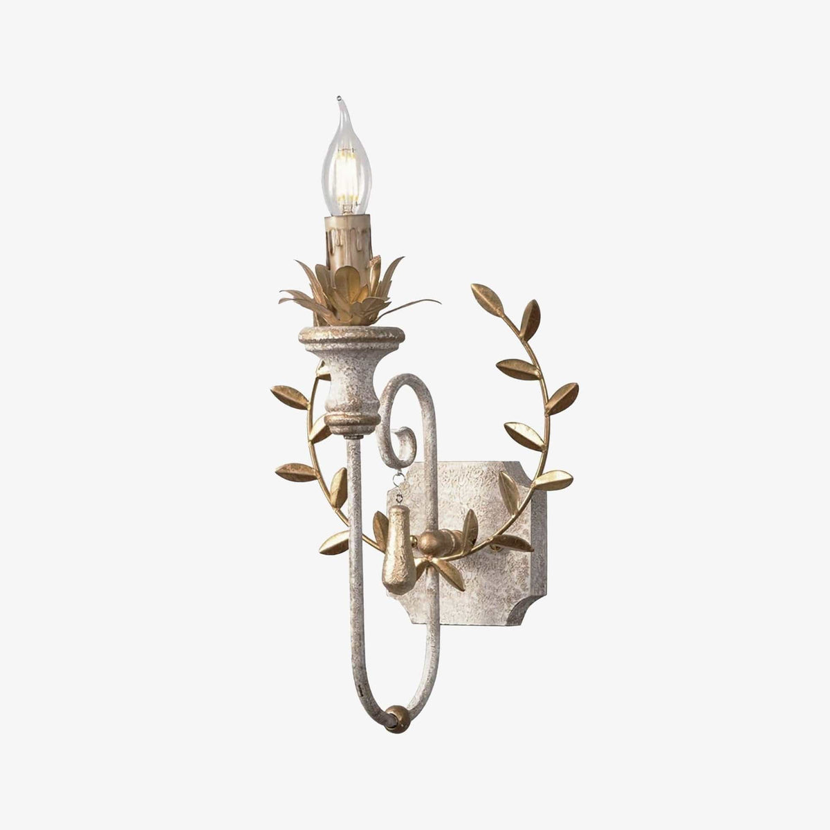 Applique murale bougeoir vintage en bois Hylena | Marco Lucetti