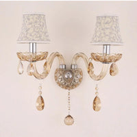 Applique murale Bougie Cristal Cognac - Style européen | Marco Lucetti
