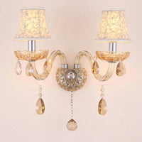 Applique murale Bougie Cristal Cognac - Style européen | Marco Lucetti