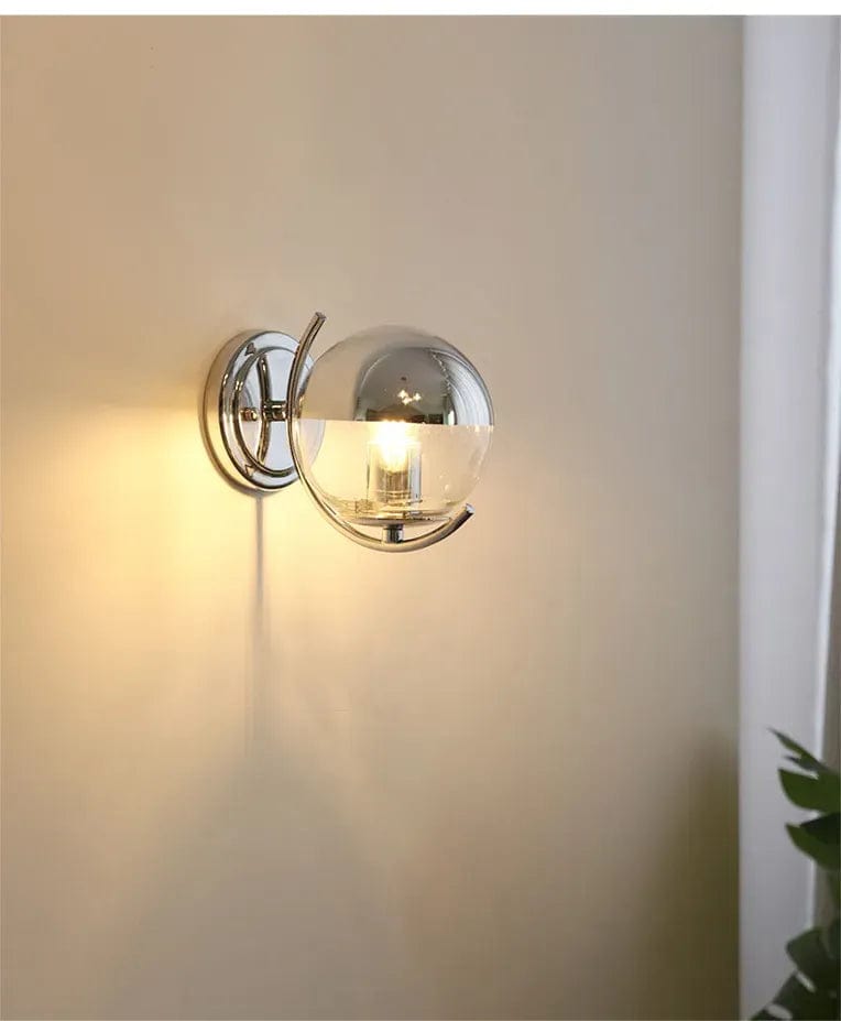 Applique murale Boule d'Espace Argentée, Style Élégant et Moderne | Marco Lucetti Chrome