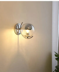 Applique murale Boule d'Espace Argentée, Style Élégant et Moderne | Marco Lucetti Chrome