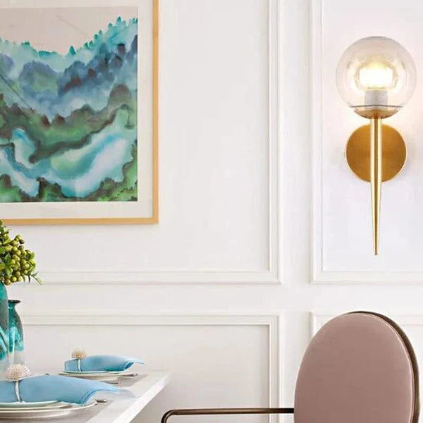 Applique murale boule de LED nordique - Lumières de verre pour escaliers et chambres | Marco Lucetti