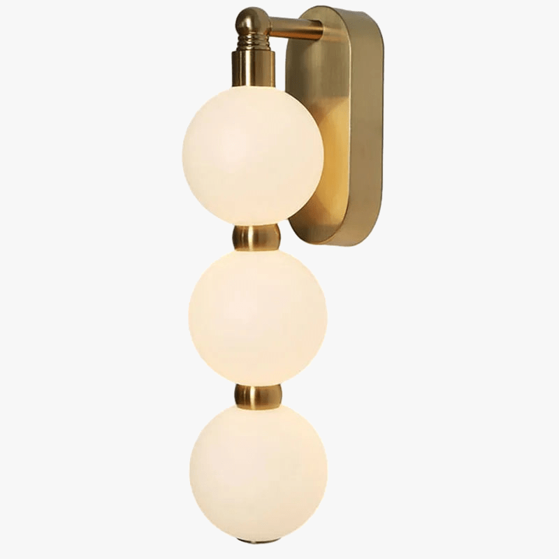 Applique murale boule en acrylique avec gradation variable - Métal doré  | Marco Lucetti 3 modifiable
