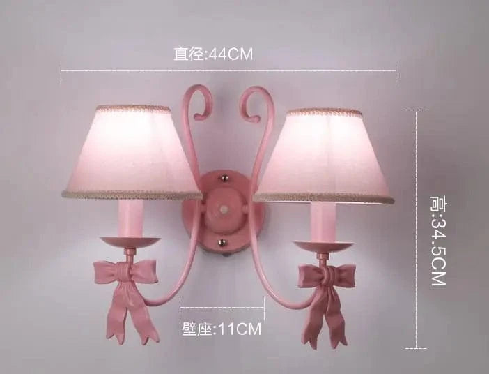 Applique murale Bowknot pour une douce ambiance dans la chambre d'enfant | Marco Lucetti Mur 2 lumières