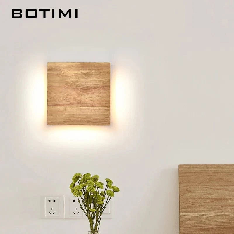 Applique murale carrée en bois naturel - Édition Prestige | Marco Lucetti