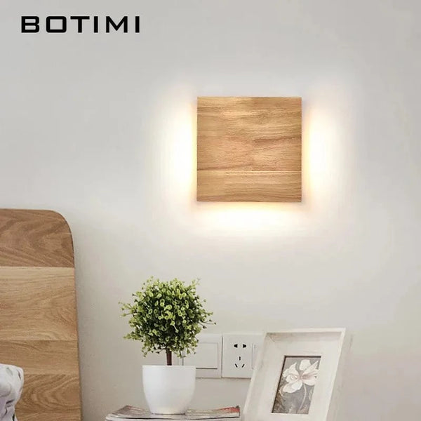 Applique murale carrée en bois naturel - Édition Prestige | Marco Lucetti