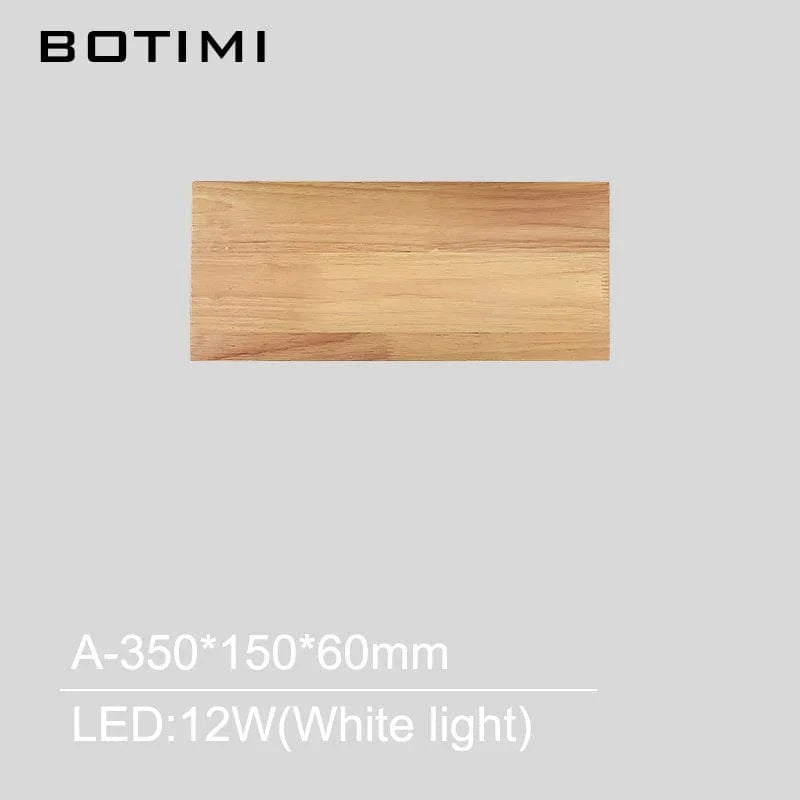 Applique murale carrée en bois naturel - Édition Prestige | Marco Lucetti A-Lumière blanche