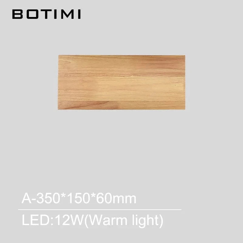 Applique murale carrée en bois naturel - Édition Prestige | Marco Lucetti A-Lumière chaude