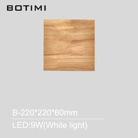 Applique murale carrée en bois naturel - Édition Prestige | Marco Lucetti Lumière B-Blanche