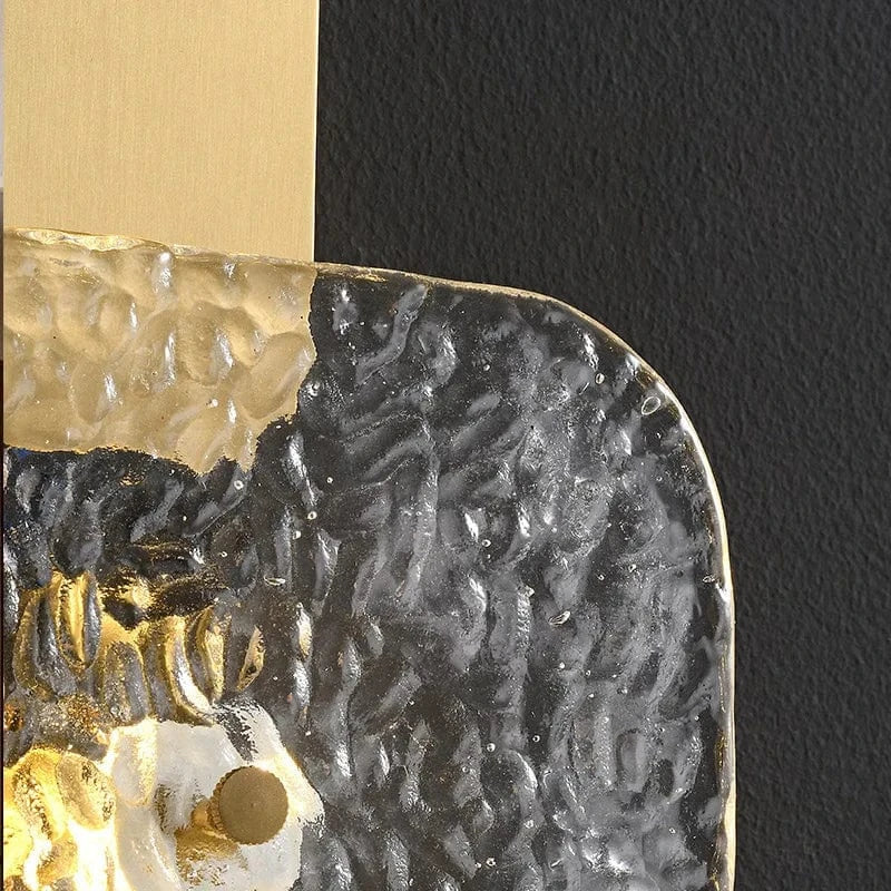 Applique murale carrée en cuivre de luxe post-moderne élégante | Marco Lucetti