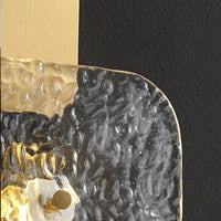 Applique murale carrée en cuivre de luxe post-moderne élégante | Marco Lucetti