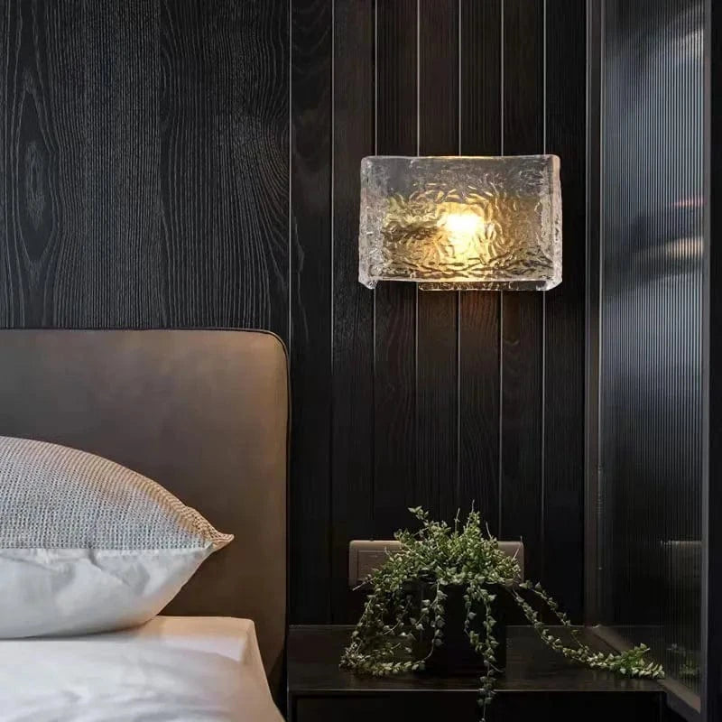 Applique murale carrée en verre « Aqua Design » | Marco Lucetti