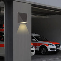 Applique murale carrée LED en aluminium - Lumières créatives pour intérieur et extérieur | Marco Lucetti