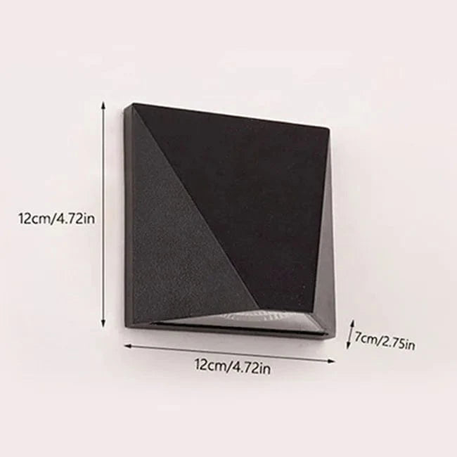 Applique murale carrée LED en aluminium - Lumières créatives pour intérieur et extérieur | Marco Lucetti Blanc chaud (2700-3500K)