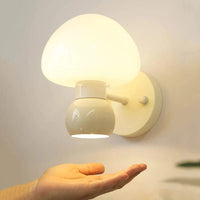 Applique murale Champignon en verre blanc pour déco maison | Marco Lucetti