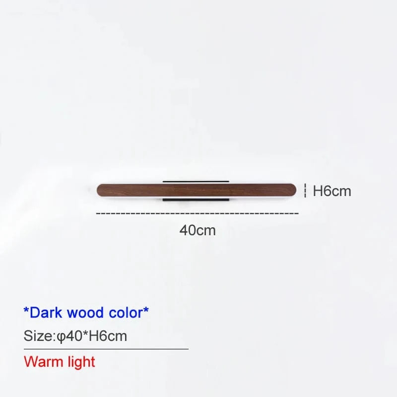 Applique murale chic pour votre chambre | Marco Lucetti Darkwood-40LEDchaud