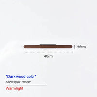 Applique murale chic pour votre chambre | Marco Lucetti Darkwood-40LEDchaud