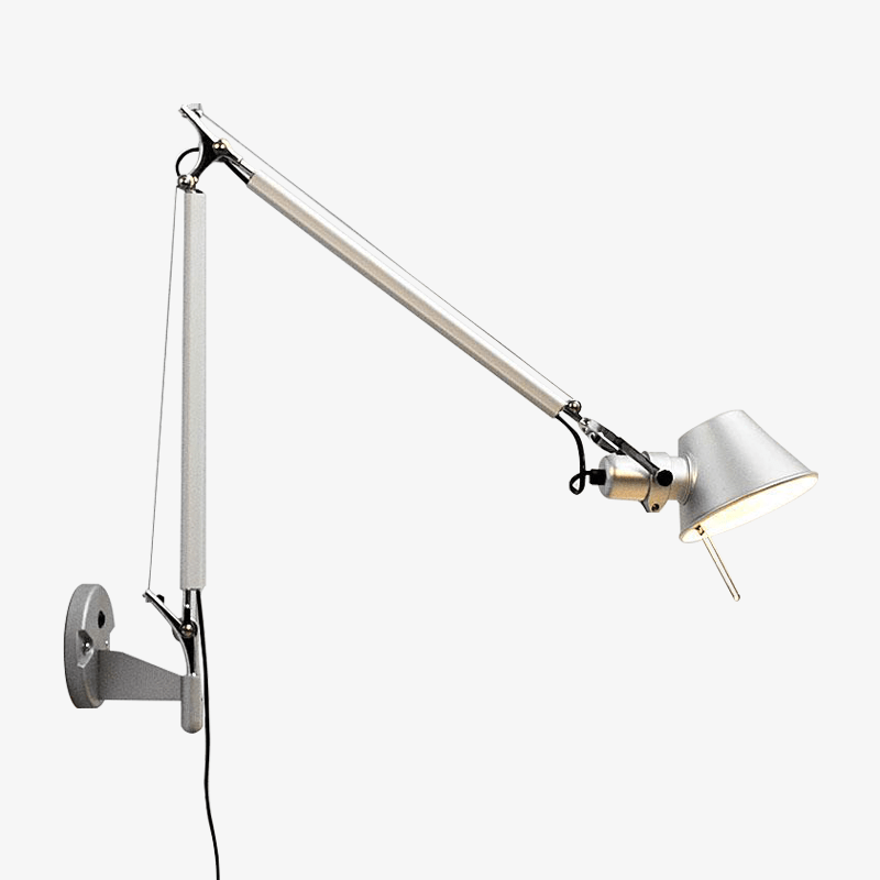 Applique murale Chromé avec Bras Articulé Pliable | Marco Lucetti