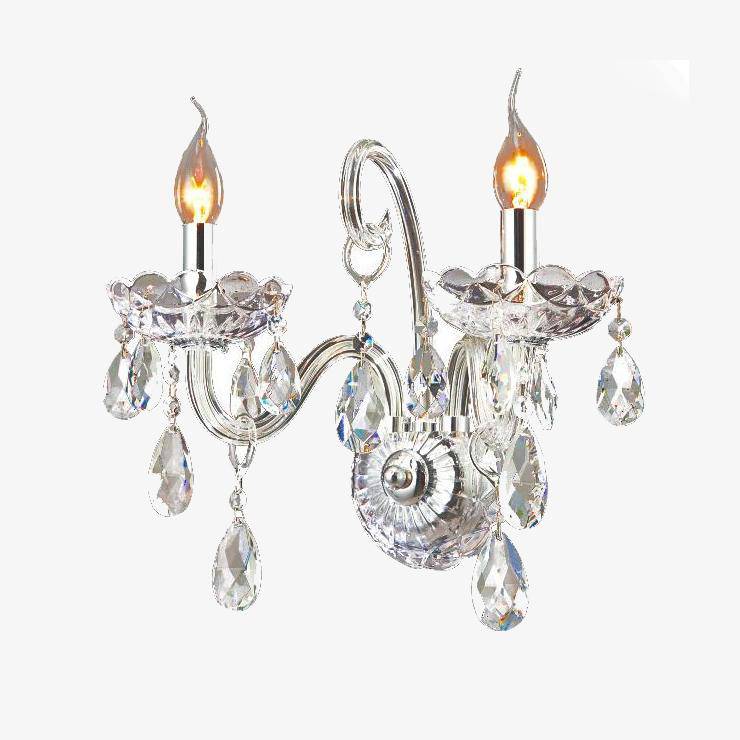 Applique Murale Luxe Cristal & Chrome