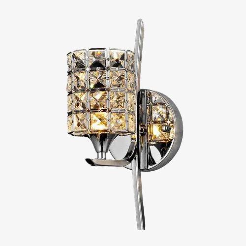 Applique murale chromée et cristal | Marco Lucetti Argenté