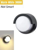 Applique murale connectée d'extérieur, contrôle vocal avec Alexa et Google | Marco Lucetti Petite taille-Dia11cm / 3000K AUCUNE APPLICATION B