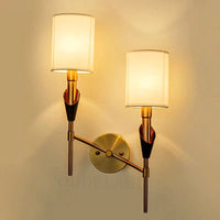 Applique murale contemporaine avec abat-jour en tissu | Marco Lucetti